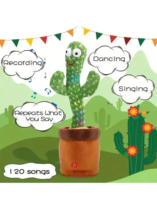 Dancing Talking Cactus Toy with USB Charge