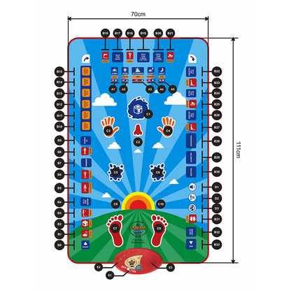 Islamic Prayer Mat for Children Education Islamic Teachings Mat for Kids