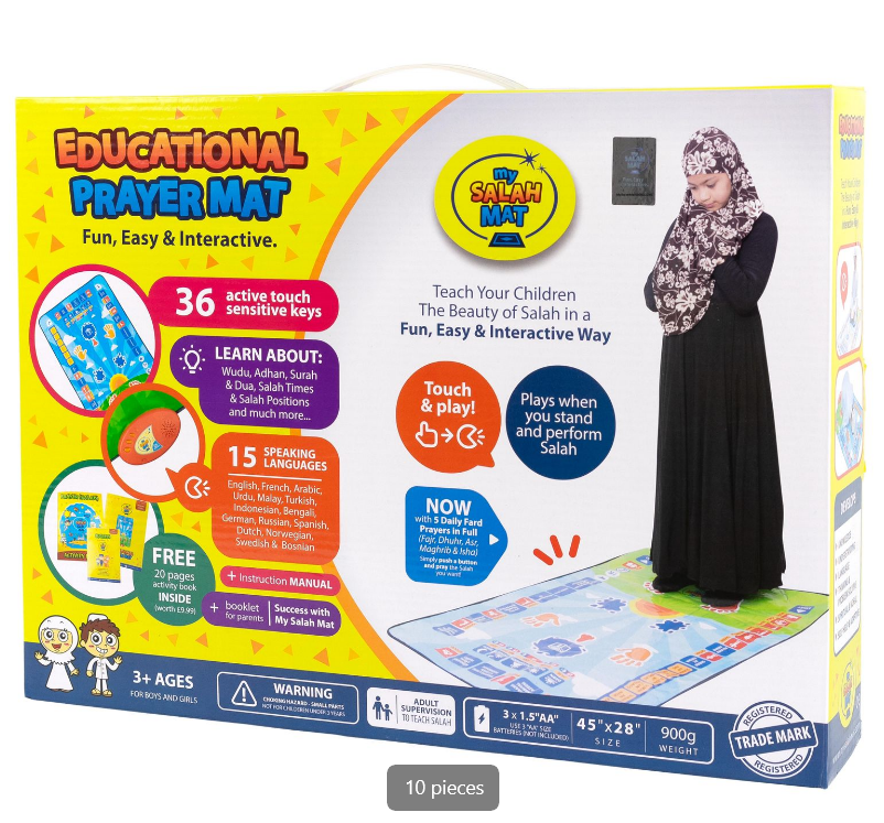 Islamic Prayer Mat for Children Education Islamic Teachings Mat for Kids