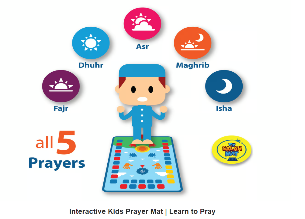 Islamic Prayer Mat for Children Education Islamic Teachings Mat for Kids